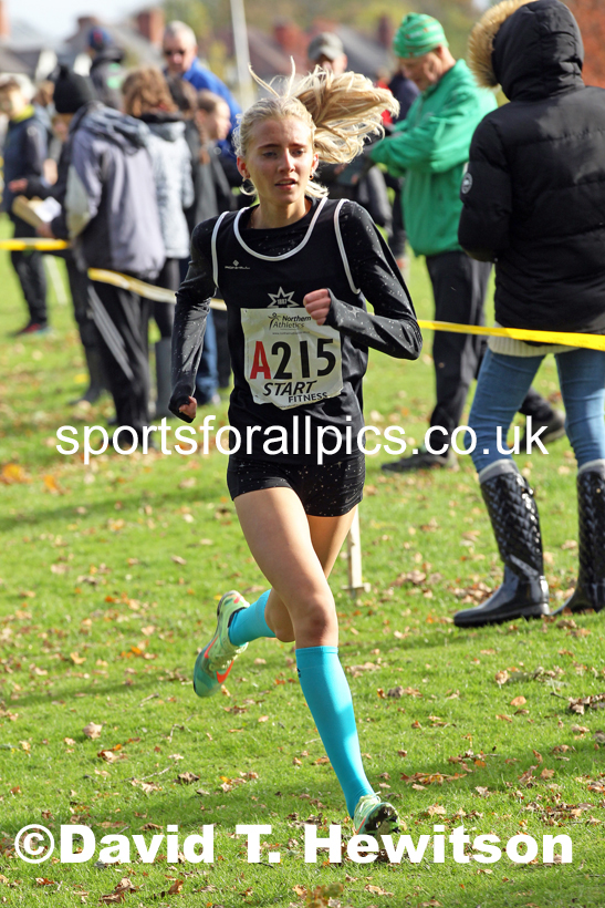 Womens under-17s Northern Cross Country Relays, Graves Park, Sheffield. Photo: David T. Hewitson/Sports for All Pics